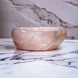 Handmade Rose Quartz Bowl