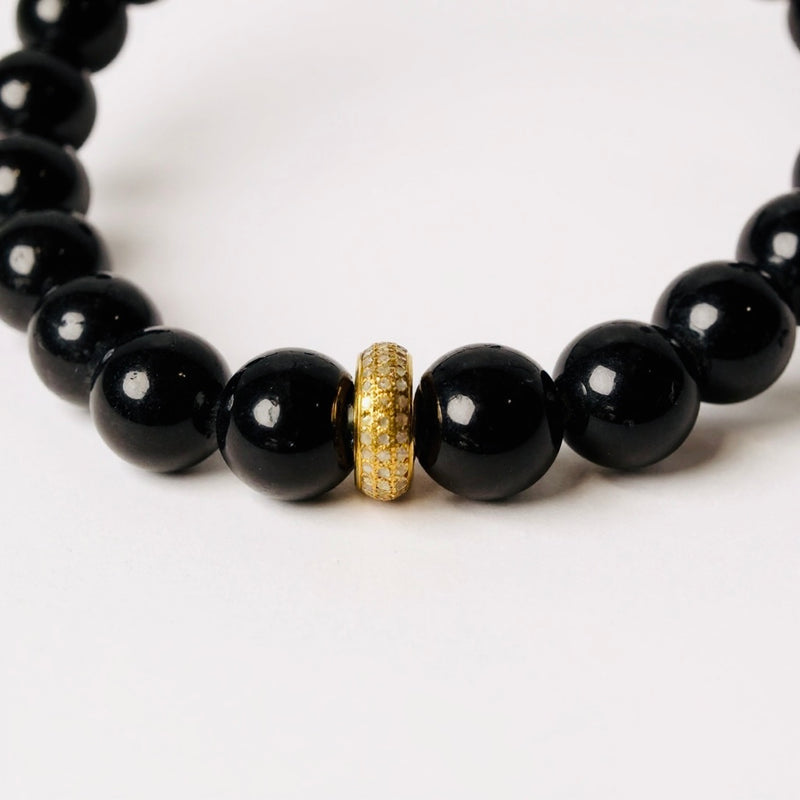 ONYX DIAMOND GAURDIAN BRACELET