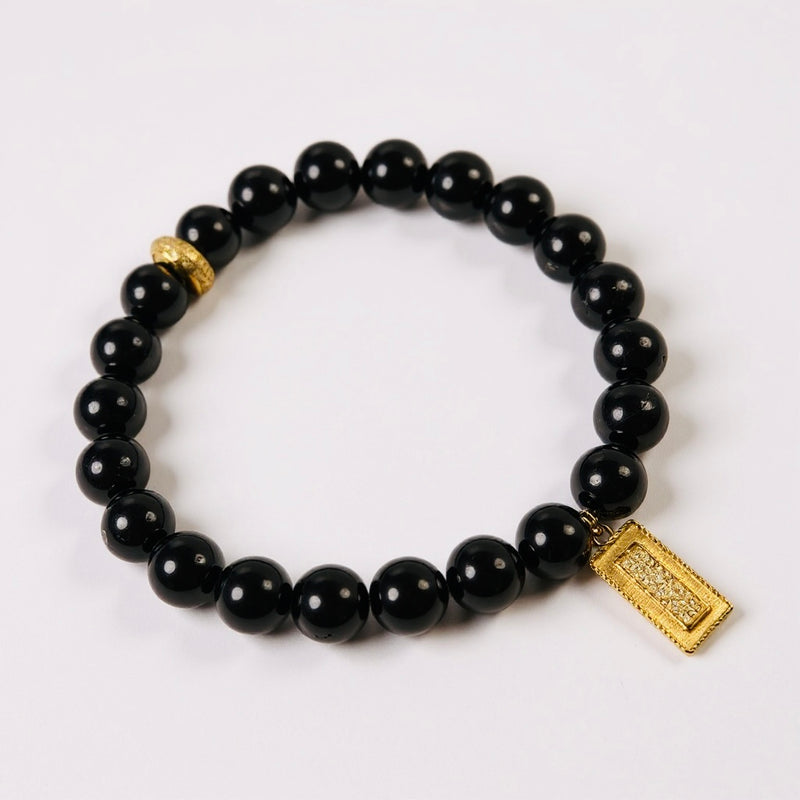 ONYX DIAMOND GAURDIAN BRACELET