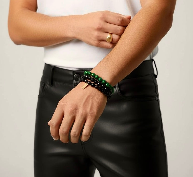 ONYX DIAMOND GAURDIAN BRACELET